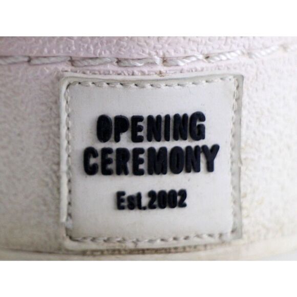 Opening Ceremony BURGUNDY VELOUR COMFORTABLE LOAFER ROUND TOE WEDGE SHOES Sz 39 - Picture 9 of 10